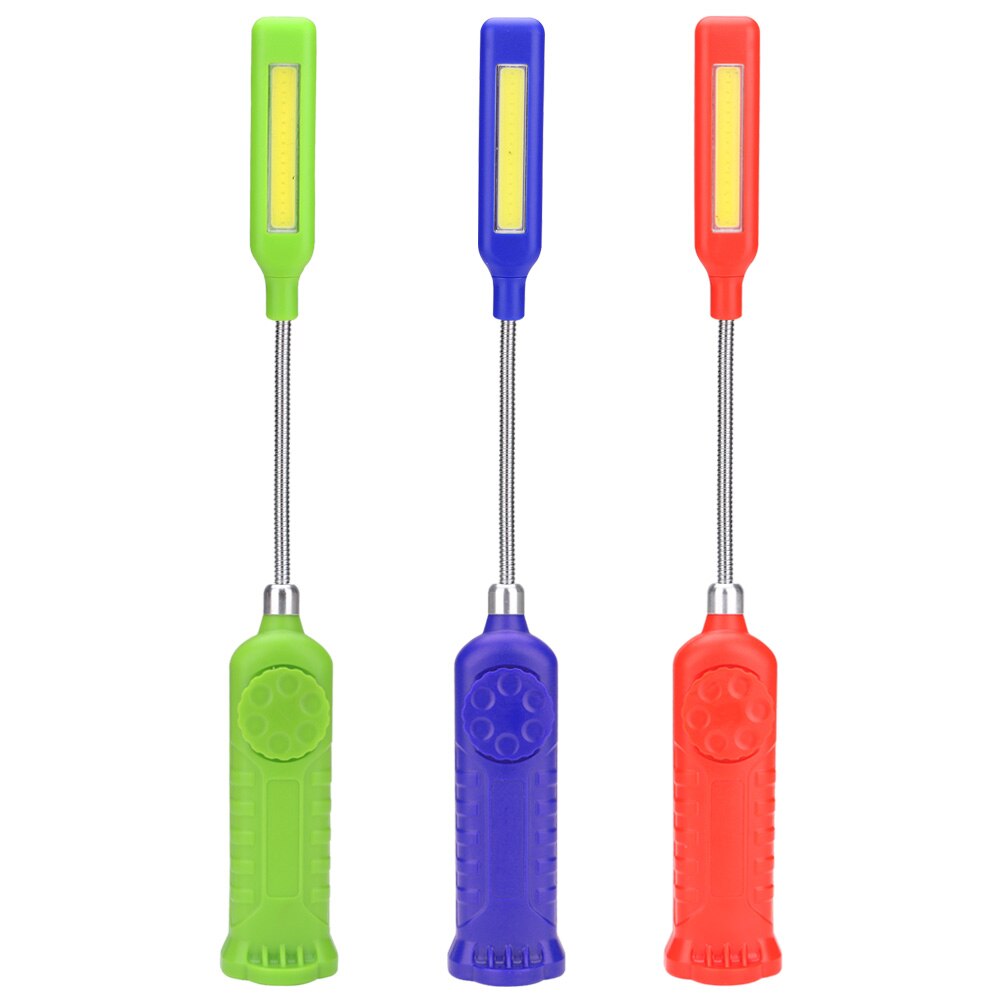 Dial Switch COB LED Flashlight 3 AAA Battery Operated Working Lamp Portable Magnetic Lighting LED Torch Lamp