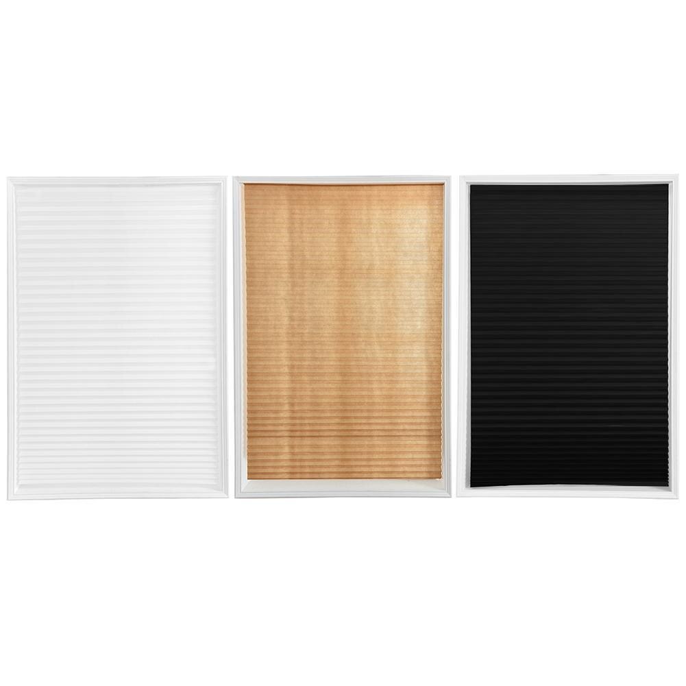Zelfklevende Geplooide Blinds Gordijnen Woonkamer Half Verduisterende Gordijnen Voor Badkamer Balkon Shades Home Decor