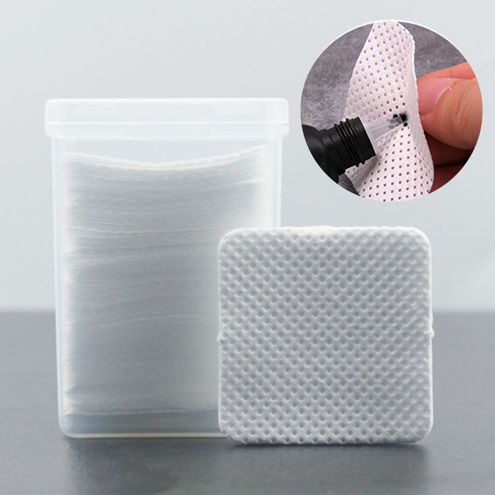 Dissolvant de colle à cils, essuyer la bouche de la bouteille de colle, prévenir le colmatage, tampons nettoyants, fournitures d&#39;extension de cils
