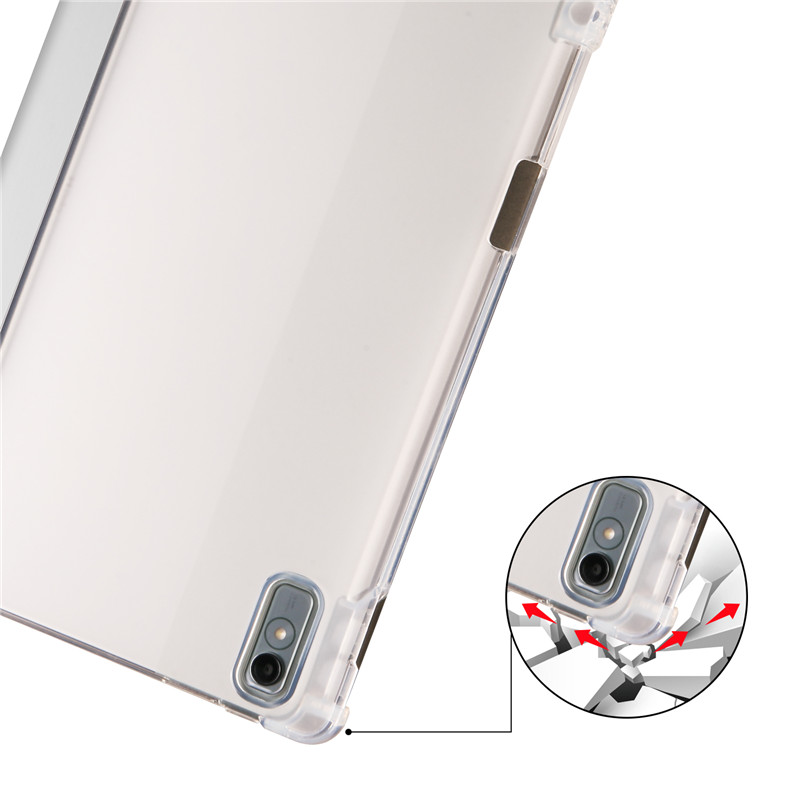 Voor Xiaoxin Pad Pro 12.7 2025 Case Met Penhouder Trifold Soft Back Stand Tablet Voor Lenovo Xiaoxin Pad Pro 12 7 2025 Cover
