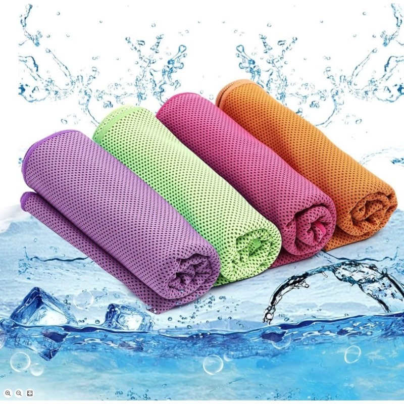 Toalla refrescante, toalla de fibra ultrafina transpirable y suave, adecuada para ejercicios de yoga, correr, fitness, gimnasio, camping y fitness