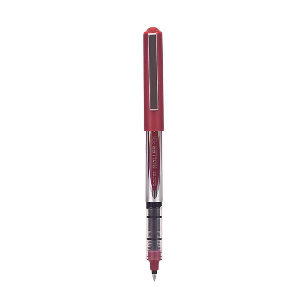 1PC Direct-fluid-roller Pen 0.5mm Black Quick-drying Gel Pen For student Cute Stationary Signing Pen School Supplies: red