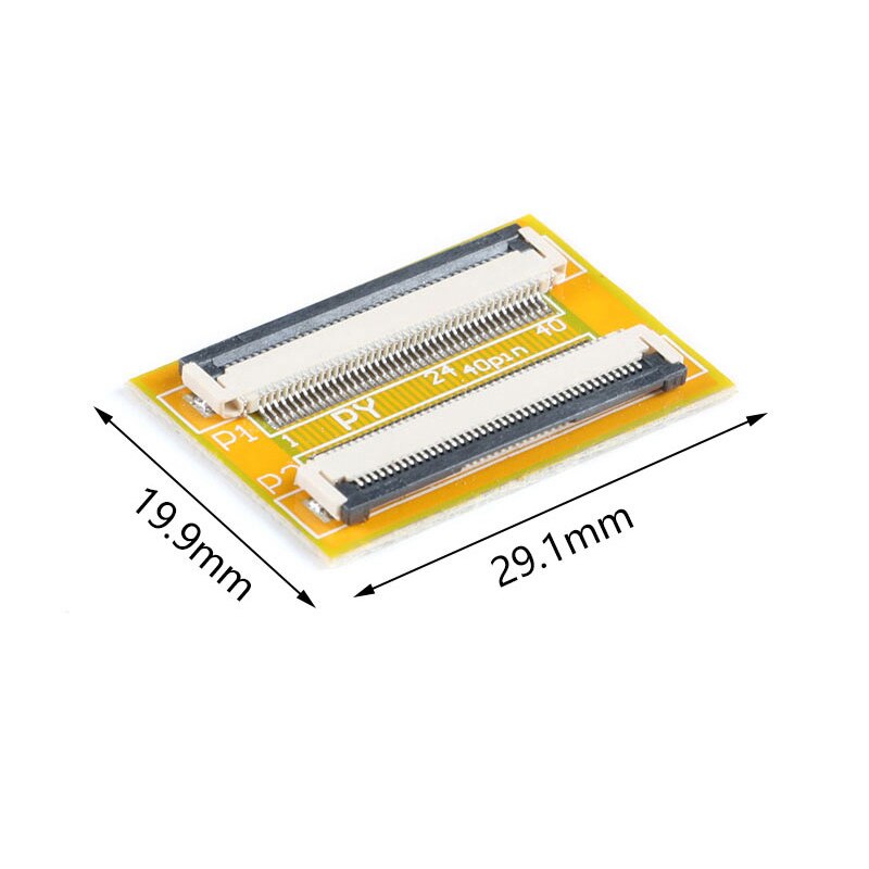 2Pcs FPC FFC Flexible Flat Cable Extension Board 0.5 mm Pitch 6 8 10 12 14 20 30 40 50 PIN Connector: 40P