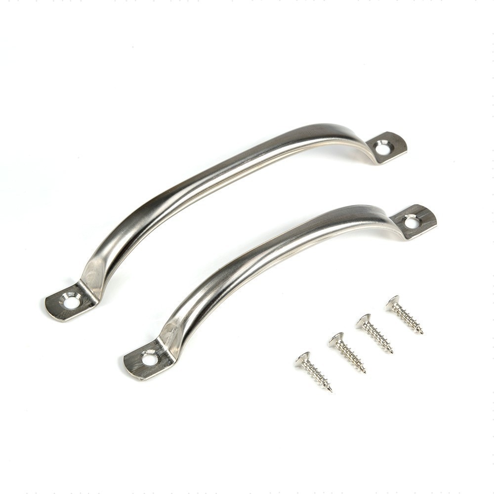 Tiradores de puerta de acero inoxidable para armario, pomos plateados para cajón de cocina, 63mm, 79mm, 104mm, 125mm, estilo antiguo, 2 uds.