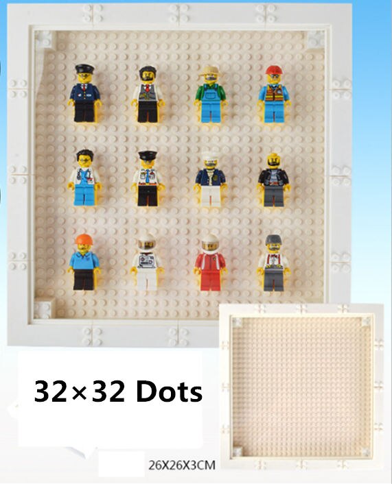 Dubbi Blocchi di Costruzione minifig Che Mostra Photo Frame no minifig Giocattoli ninjag0o Educativi Compatibile Con NOTA di MARCA per il regalo: 32-32 white