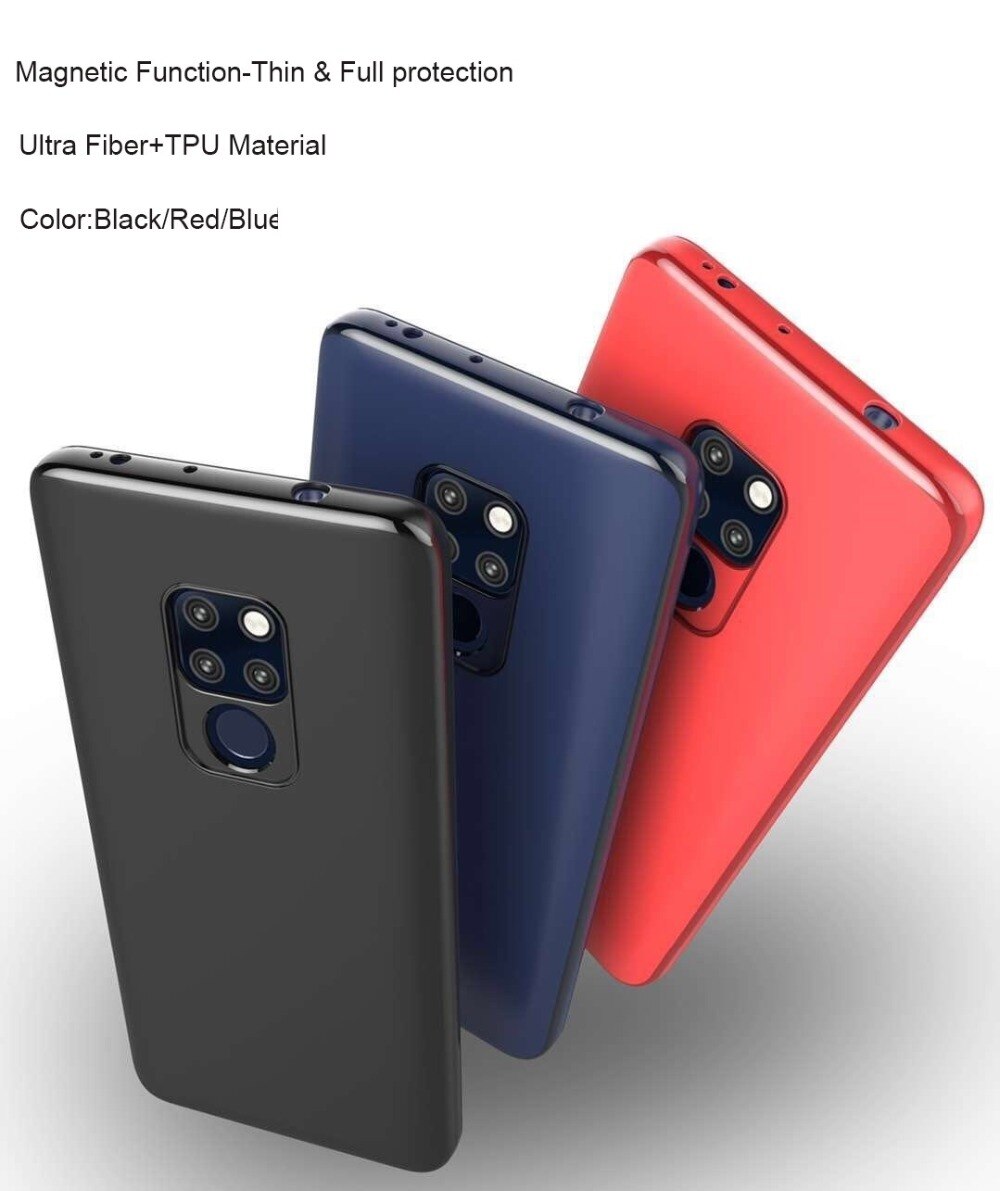 Magnetische Auto Halter Fall Für Huawei Mate 20 Weiche TPU Silikon Magnet Fall Für Huawei Mate 20 Pro P30 PRO bauen-in Metall Platte