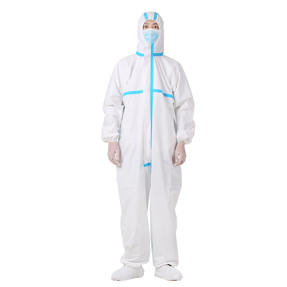 Protective Clothing Coverall Hazmat Suit Protection PPE Suit Protective Disposable Clothing Fact