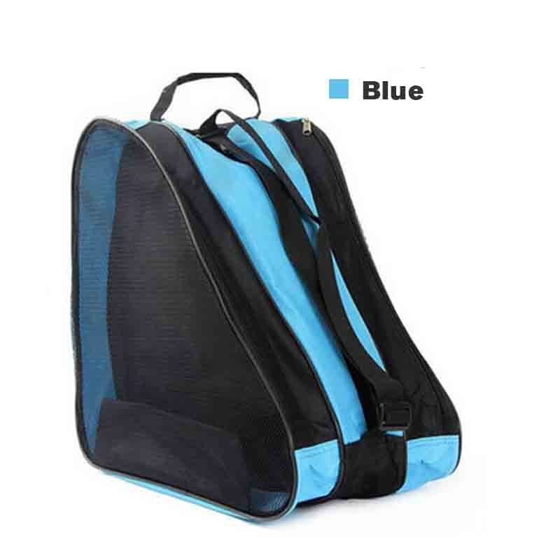 Skates sneakers bag handbag red blue for skating bike roller skates hockey equipment bag: Blue