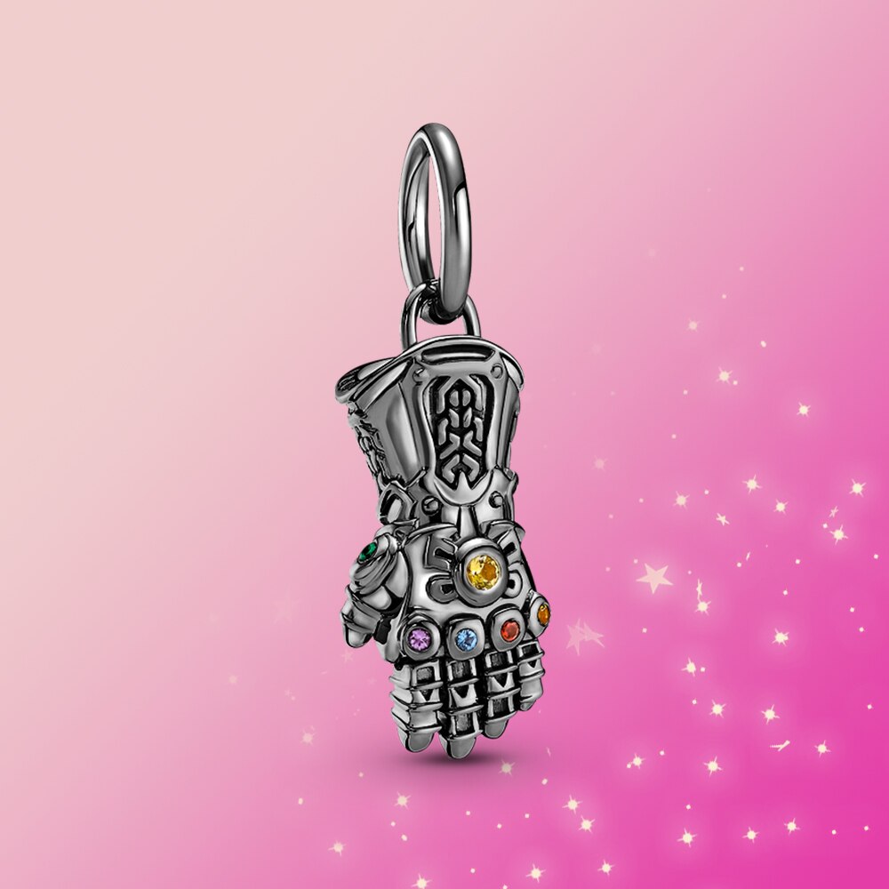 Charme 925 arco reator charme talão amá-lo 3000 vezes jóias caber pulseira os Vingadores，original para presente feminino: PASD42-D