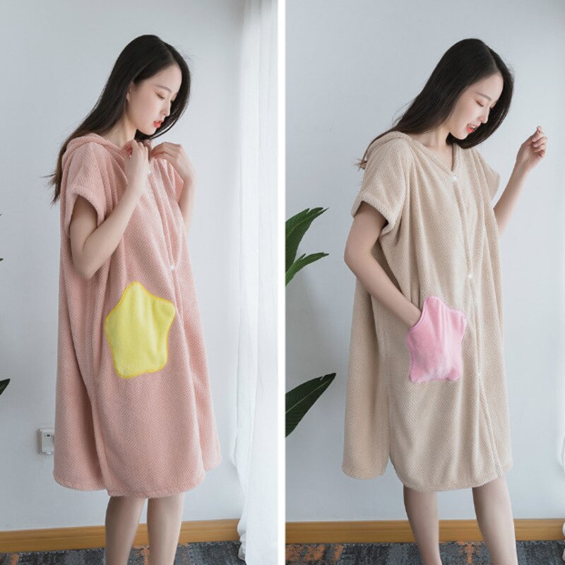 Robe de plage à capuche, serviette de bain à absorption rapide, serviette de plage, Sport de plein air, souple et tactile, Poncho, poche de cape de natation