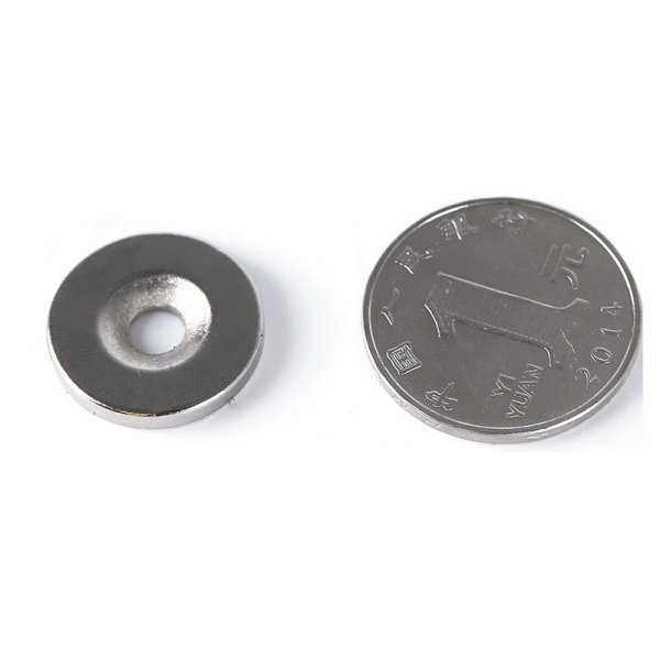 5-20 stks/pak D20mm x3mm Gat 5mm Ring Zeldzame Aarde Sterke Verzonken Neodymium Magneten Verwerking Technologie N50