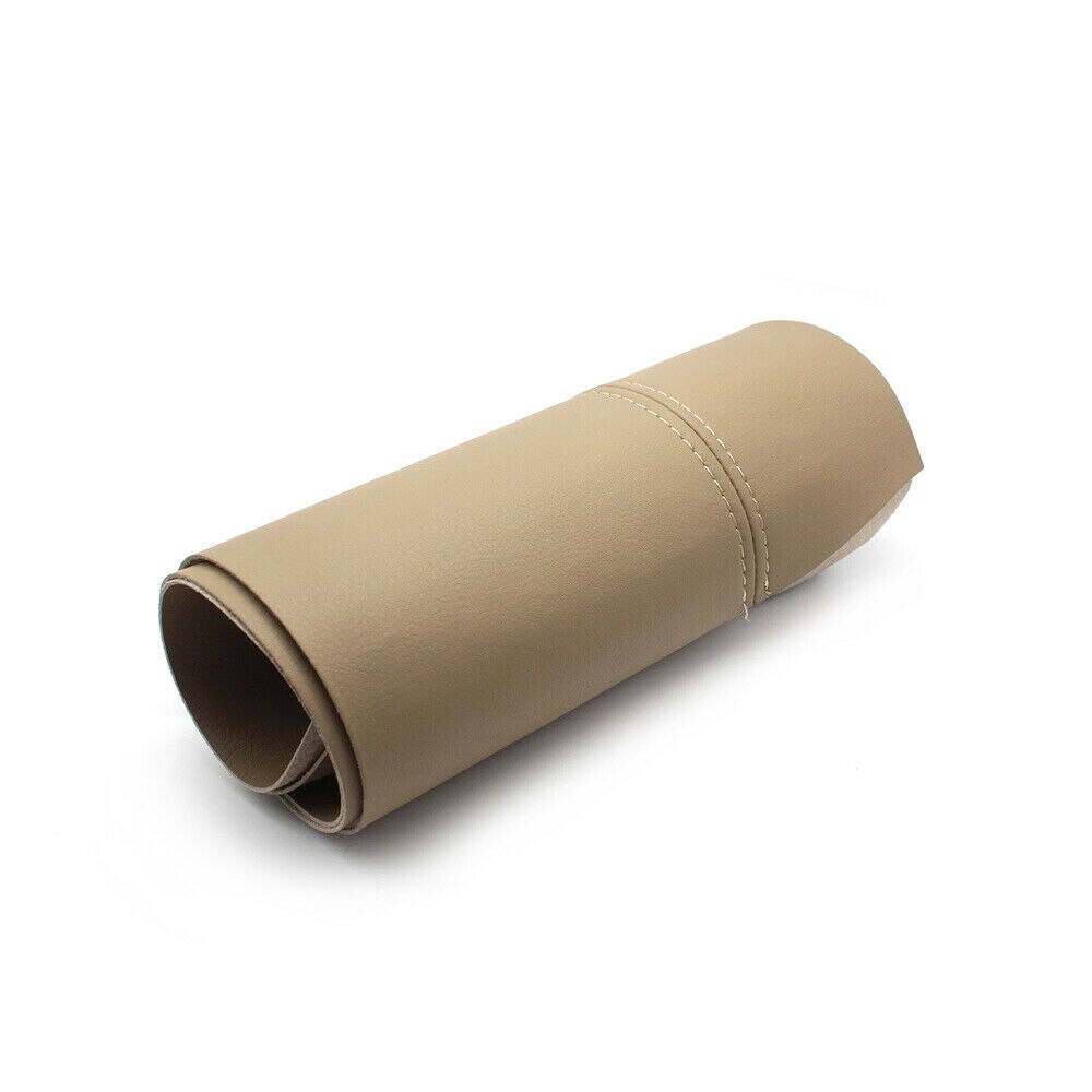 EIDRAN-apoyabrazos de puerta de cuero de microfibra, insertos de cubierta de repuesto para Ford Mondeo 2007: 2pcs front beige