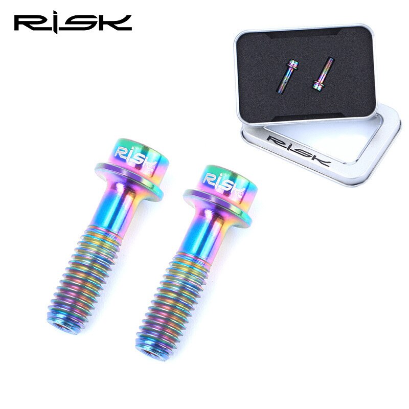 2 stücke M5x18mm Fahrrad Bremshebel Schrauben Titan Legierung Hohl Rabatt Bremse Befestigt Schraube Mountainbike Sitz Post Klemme bolzen