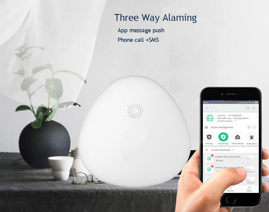 Sgooway Wireless Wifi Home Burglar Security Alarm System With Door Sensors Detectors Temperature Humidity Sensor