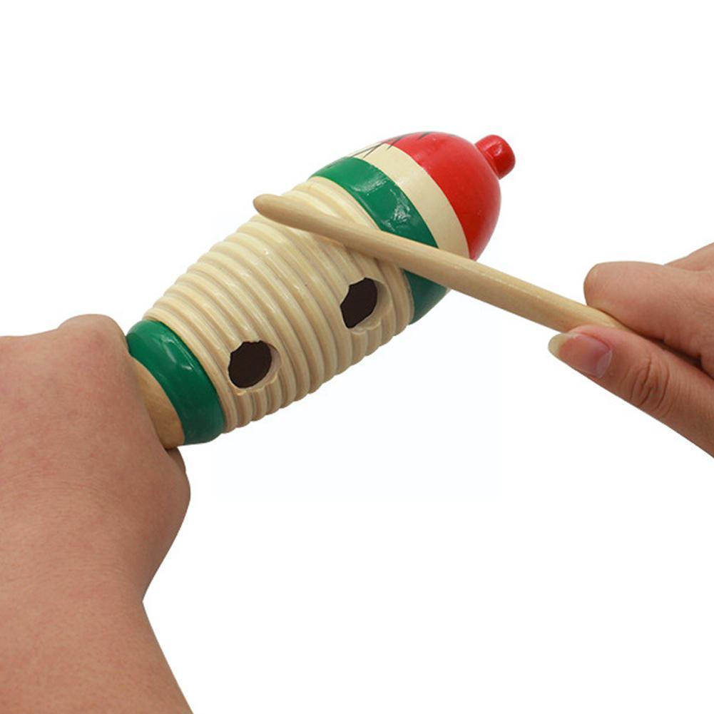 Fish Percussion For Children Kid Musical Instrument Accessories Long Large Wooden Birthday Children S2x1
