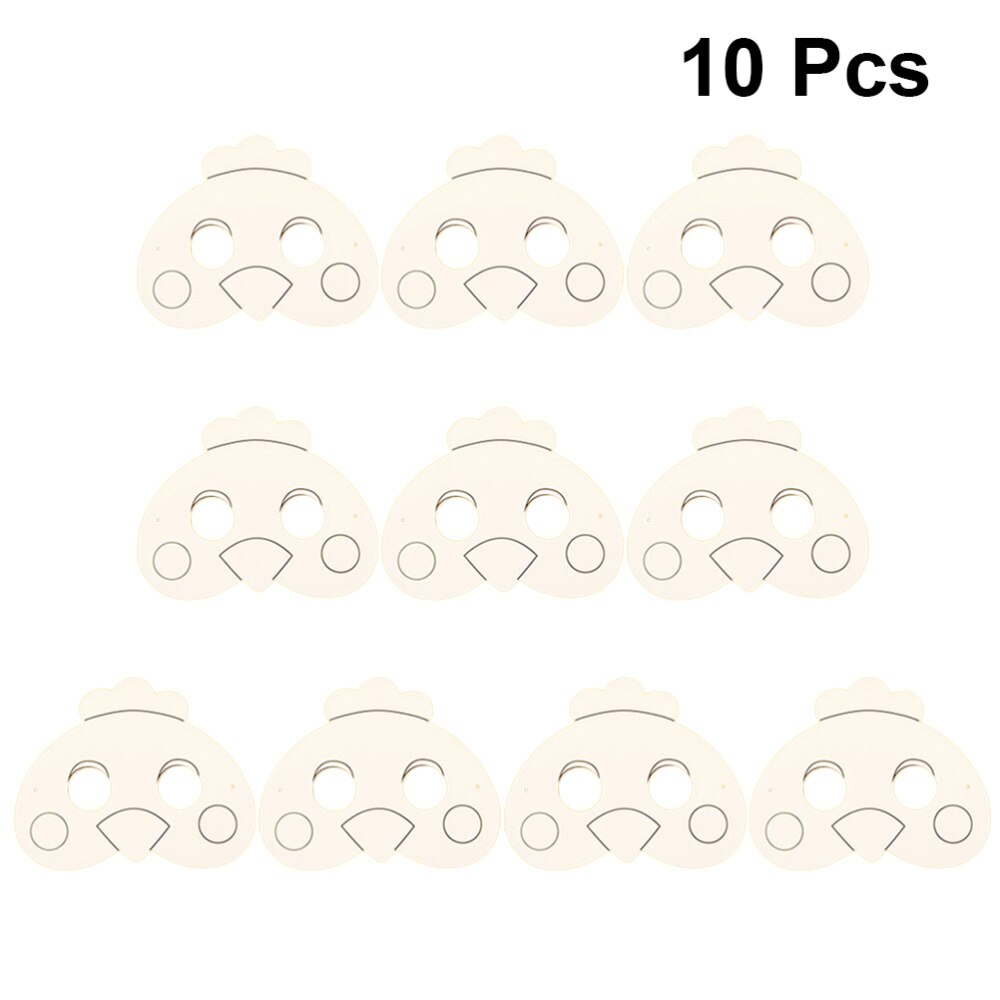 1 Set of DIY Painting Board Kids Coloring Dawing Board Blank Board DIY Graffiti Material (10pcs Blank Mask)