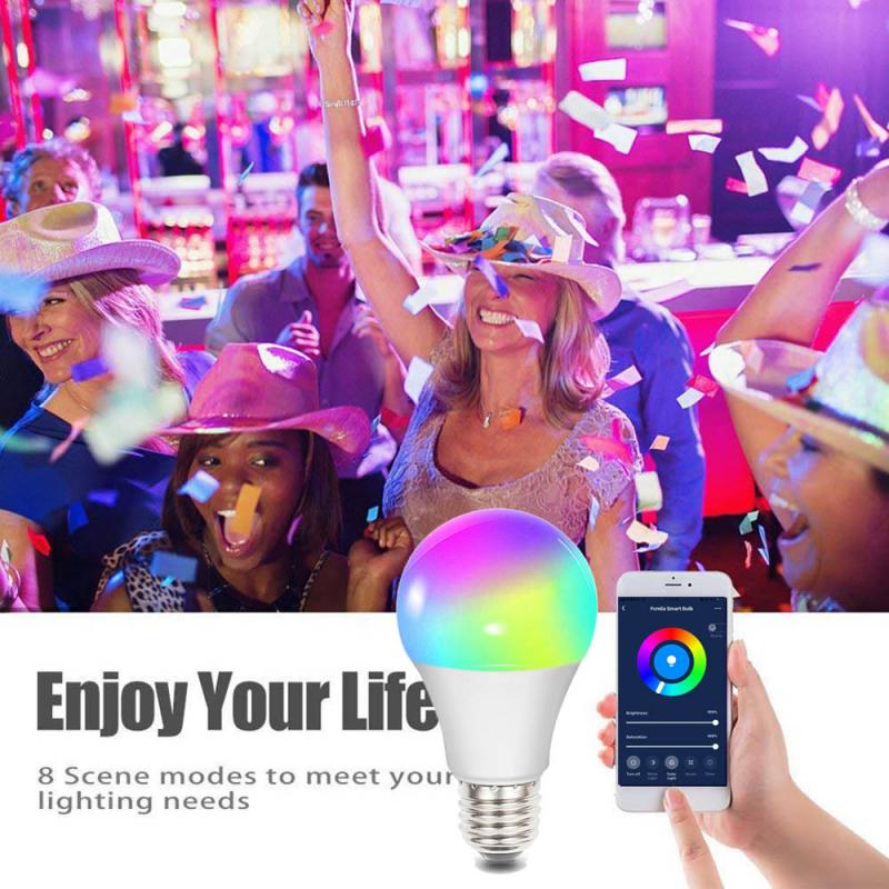 Smart LED Lamp RGB 10W Bluetooth Wifi APP Controle Lamp 10W RGBW Lamp Smart Home Verlichting Werk met Google Home Alexa