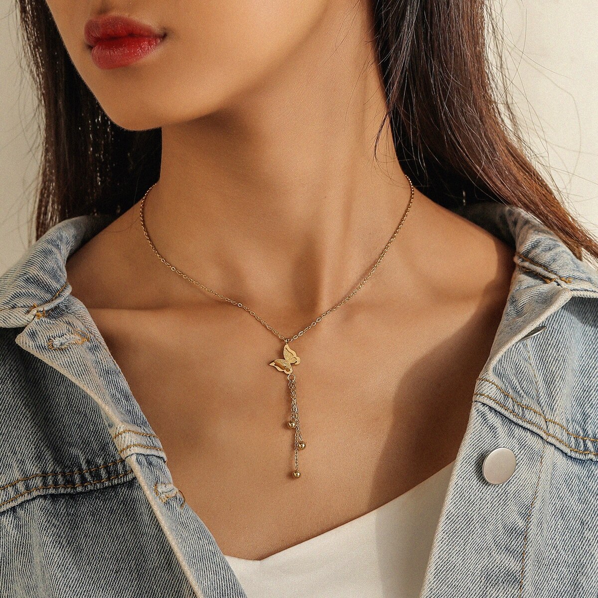 Collares elegantes de para mujer, cadena brillante de rosa para clavícula, Gargantilla Vintage delicada para boda, joyería con personalidad: X2430