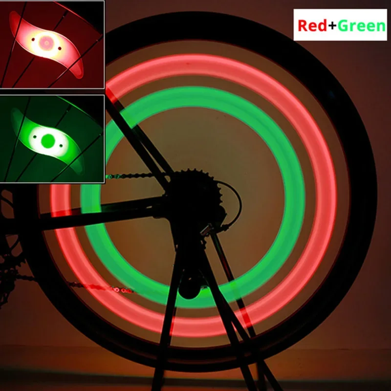 Luz LED para rueda de bicicleta, 3 modos, luz de radios para rueda de bicicleta, impermeable, advertencia de seguridad, accesorios para bicicleta fáciles de instalar: Menta