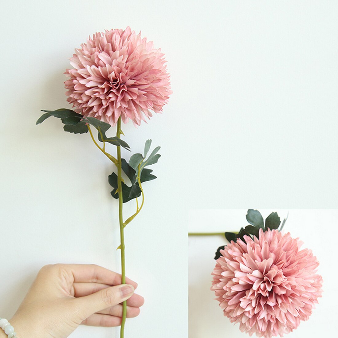 Hjem dekorasjon tilbehør kunstige blomster løvetann ball-blomst dekorative fest blomster til bryllup kontor hage dekor: magenta