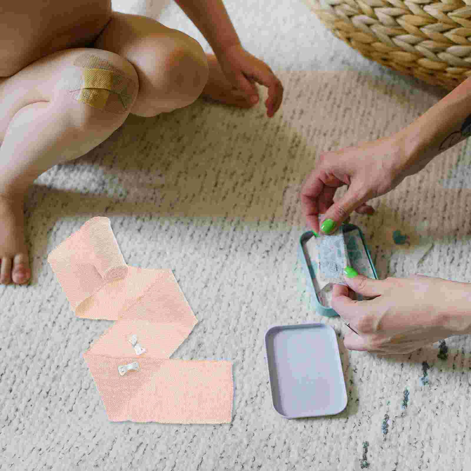 4 Rolls of Sports Sprain Bandages Leg Protective Elastic Band Wound Dressing Bandage