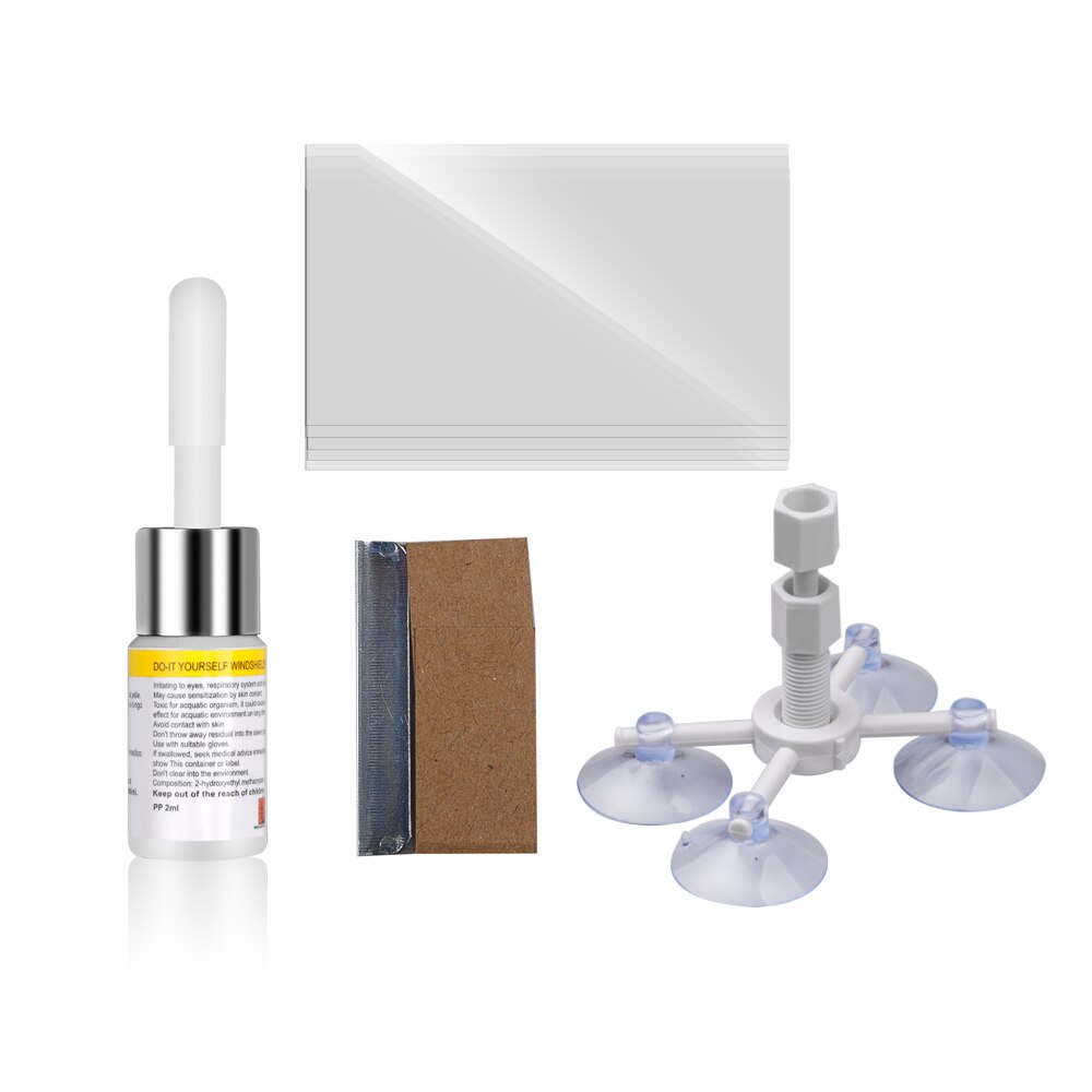 Kit de réparation de pare-brise vitre de voiture | Rayure de vitres de voiture, outil de réparation de restauration, polissage de l'écran de voiture (pas pour le téléphone): repair set White