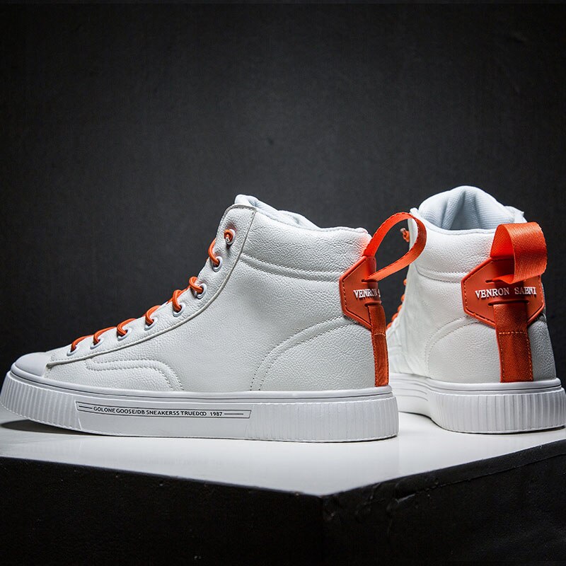 Vandtætte skateboard sko alle chuck star taylor sneakers mænd high-top hombre zapatilla sports sko skateboard sko herre: Hvid / 9.5