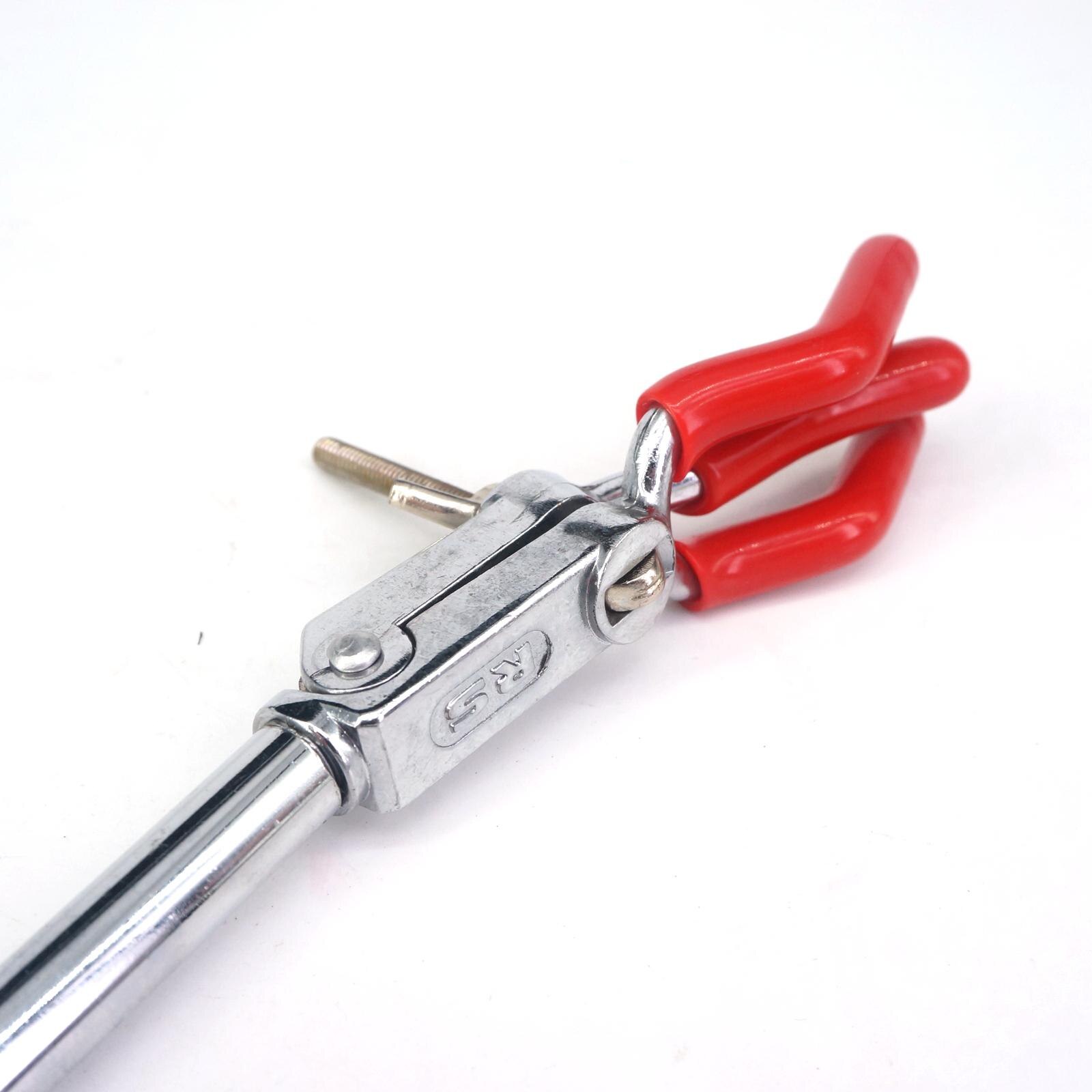 220mm 3 Prongs Buret Zinc-Aluminum Alloy Clamp Lab Stand Tube Holder Small