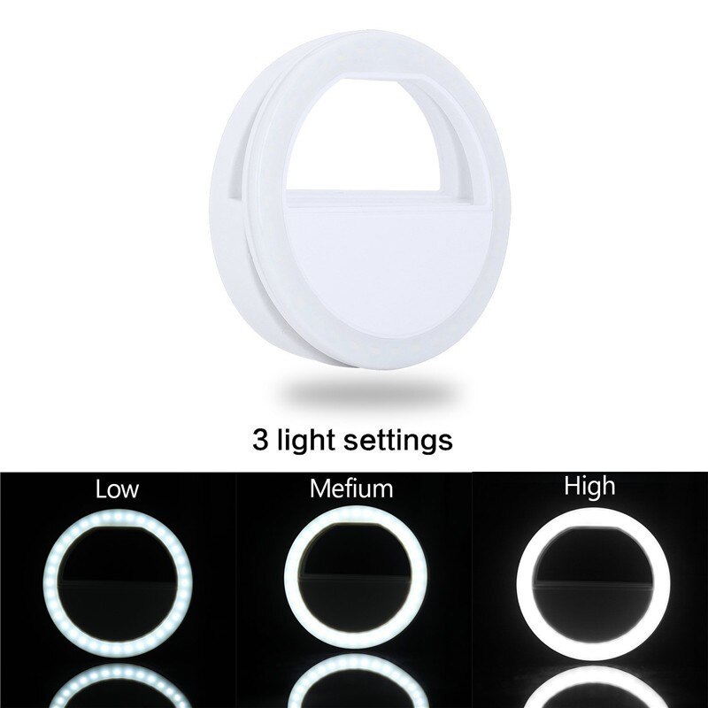 Beauty Selfie Led Light Camera Phone Photography Selfie Light For Xiaomi IPhone Sumsang Smartphone Not Included The Battery