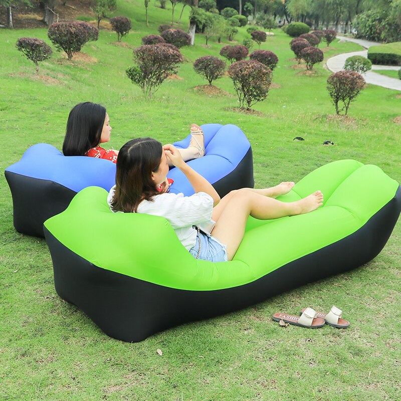 aufblasbare Liege Luft Sofa Tragbare Wasser nachweisen Anti-Luft Undicht Ideal Couch für Hinterhof sehen Strand Luft Couch