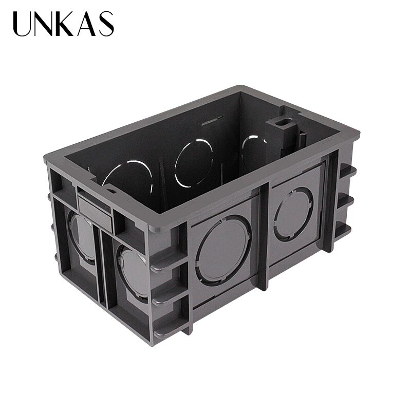 UNKAS Super ONS Standaard 102mm * 67mm Interne Montage Doos Terug Cassette voor 118mm * 72mm standaard Muur Schakelaar en USB Socket
