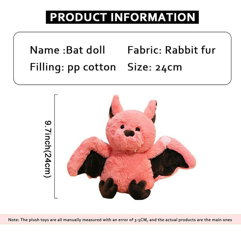 Leuke Knuffel Vleermuis Dark Elf Baby Zachte Persoonlijkheid Knuffel Allerheiligen Cadeau Voor Kinderen