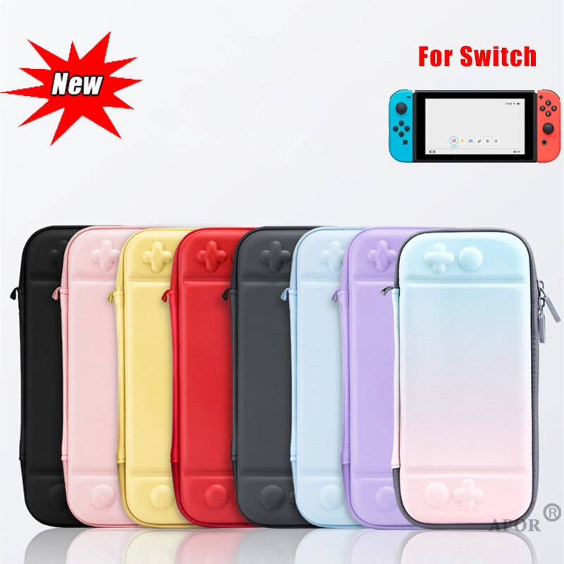 Bolsa de almacenamiento bonita para Nintendo Switch, funda protectora de viaje, 8 colores