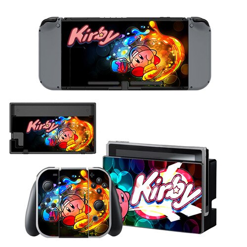 Gioco Kirby Autoadesivo Della Pelle del vinile per NintendoSwitch adesivi skin per Nintend Interruttore NS Console e Joy-Con Controller: YSNS0523