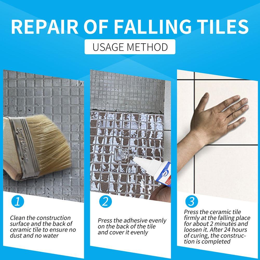 30/50Ml Multi-Gebruik Tegel Reparatie Lijm Lijm Gebonden Lijm Renovations Tegel Reparatie Tool Tegel Duty zware Adhesive Home Loo K1Y2