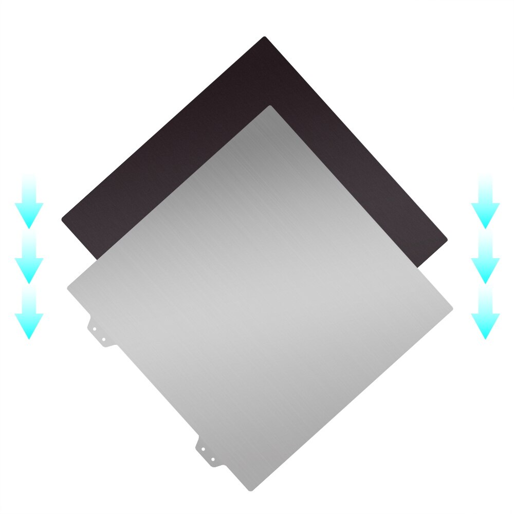 FYSETC 350x350mm PEI Flexplate Removal Spring Steel Sheet applied PEI Plate Sticker for Voron 350 V2 3D Printer Bed