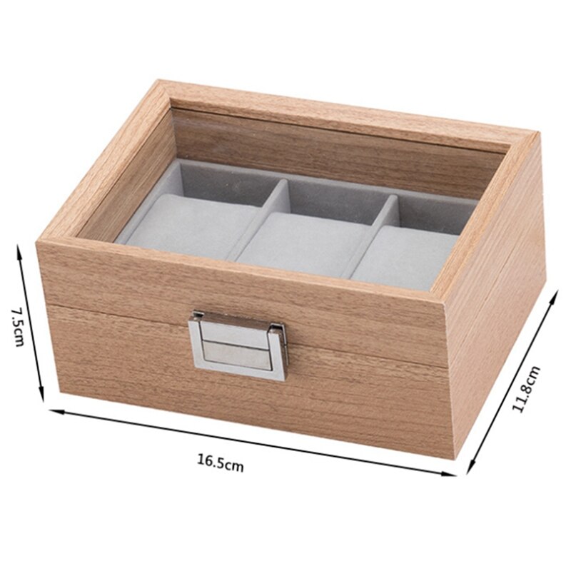 Wooden Watch Box Organizer Storage for Clock Watches Display Case Holder Storage Jewelry Boxes Best