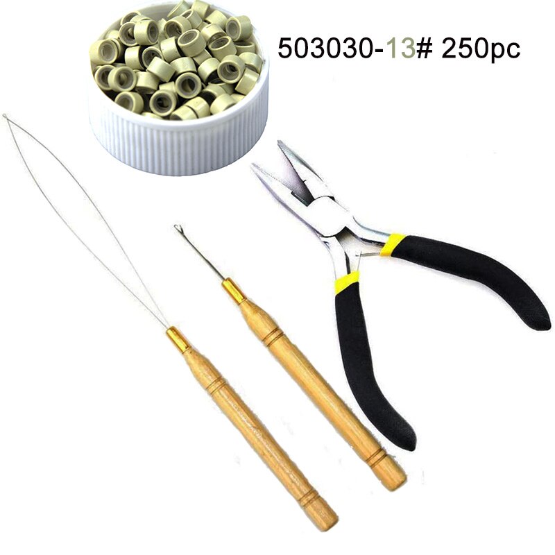 Hair Extension Tang Nano Ring Micro Kralen Haarverlenging Gereedschap Haar Tang Haaraccessoires Gereedschap Salicates Vlechten Accessoires: 13 kit