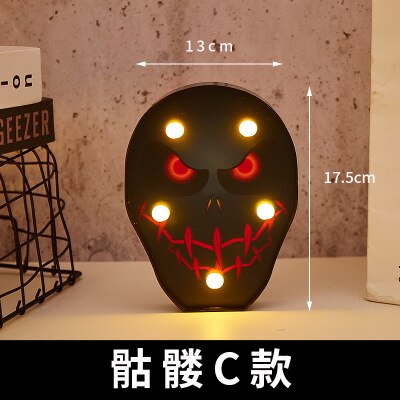 AF1030 Halloween Decoration LED Paper Pumpkin Hanging Lantern Light Lamp Halloween Decorations: 9