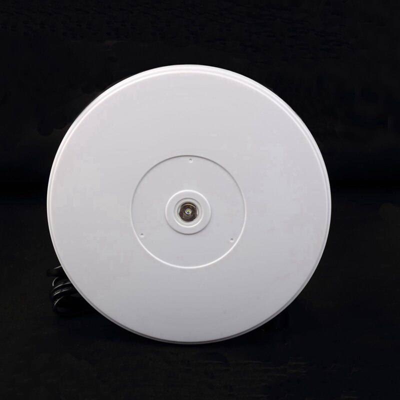 Avec lumière LED plateau tournant automatique présentoir disque rotatif 360 degrés électrique rotatif tourne-disque photographie (prise américaine)