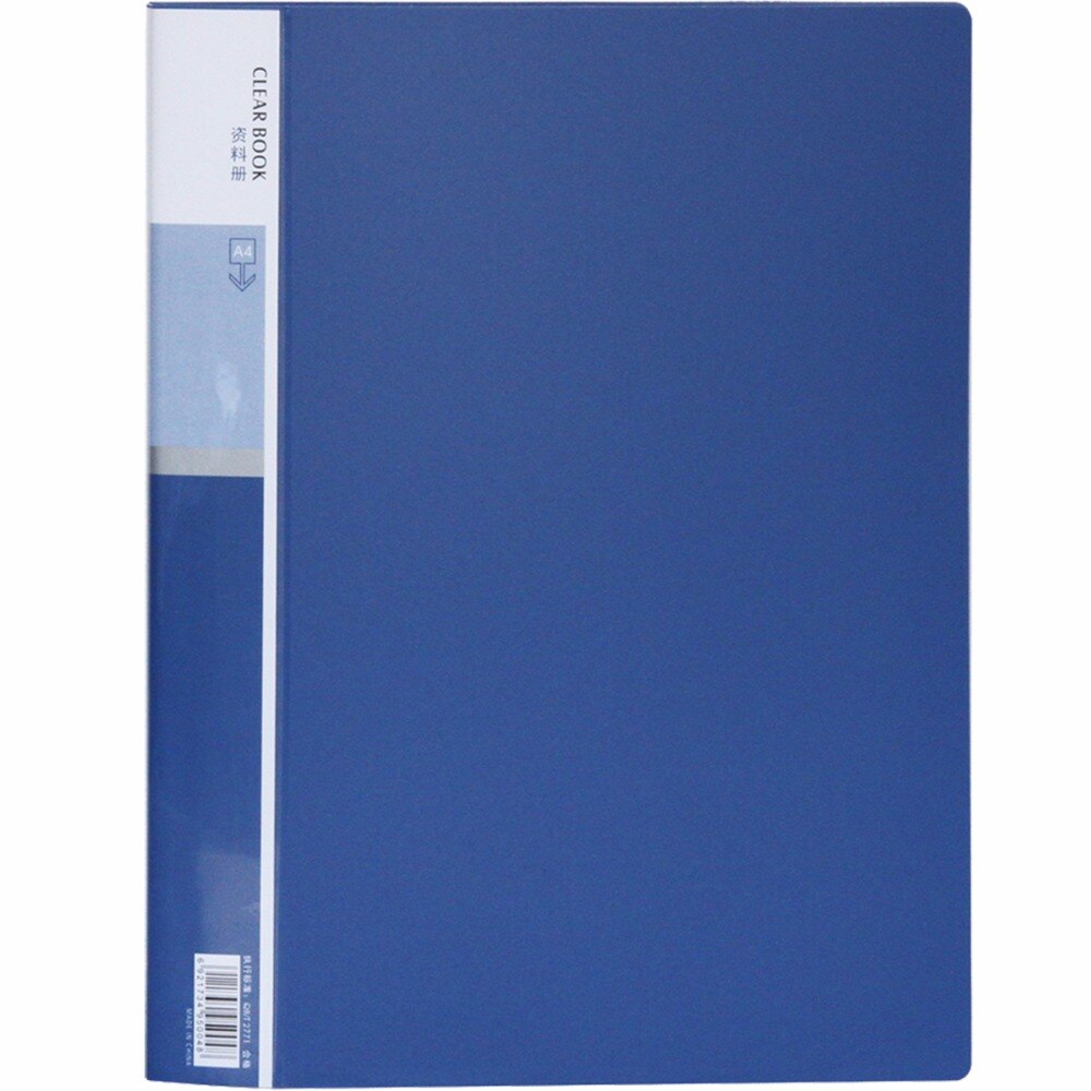 Deli 1pcs file holder Loose-leaf folder 40/60 pages A4 data bag document bag Multi-page multi-layer folder Information Booklet