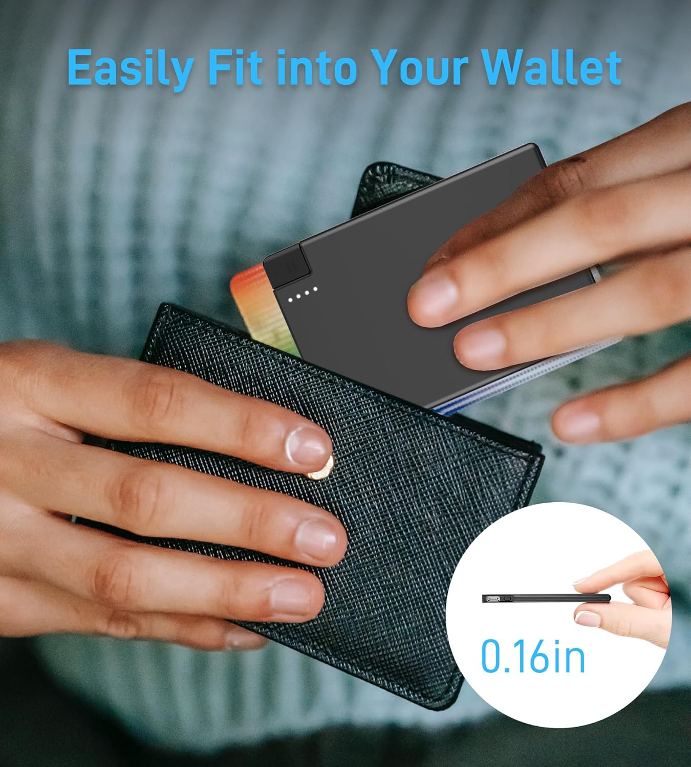 Tntor bærbar powerbank ultratynn 4mm mah ekstra batteri hurtiglading innebygd kabel for 2500 xiaomi 14 15 13 huawei