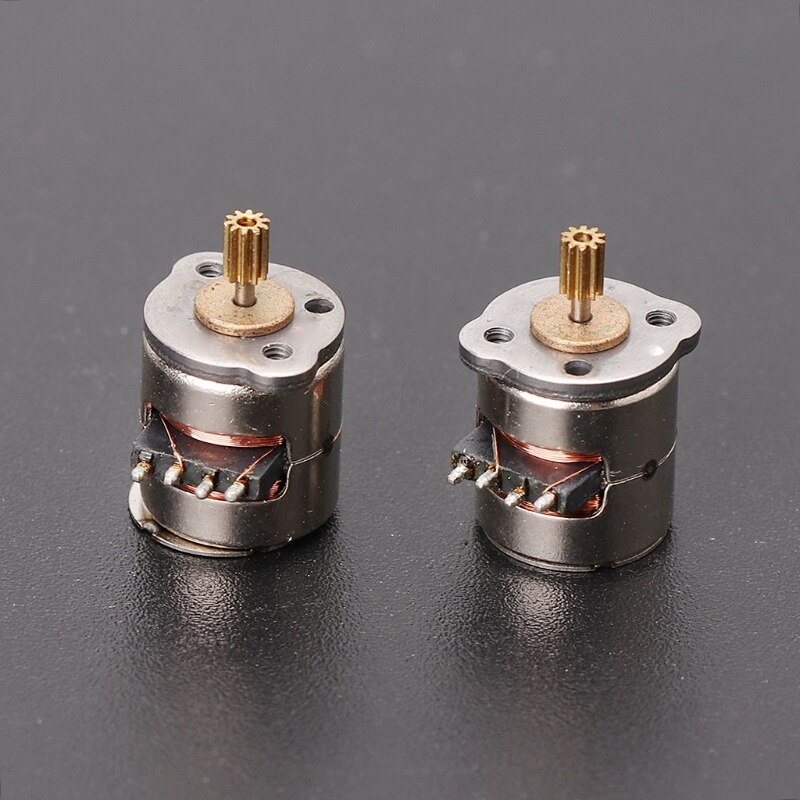 10 Pcs 3-5v Dc 2 Phase 4 Wire Dia 8mm Dc Stepper Motor Micro Stepping Motor for Digital Products Camera Size 8*9.5mm