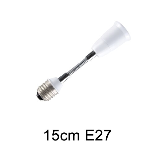 E27 to e27 led -lampunpidikkeen jatkosovittimen pistorasian letkunpidennyslampun jalkamuuntimet 6 9 15 20 30 35 60 cm: 15cm
