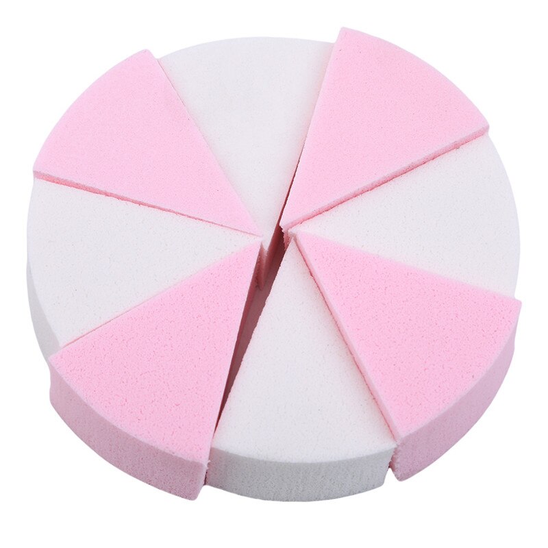 8Pcs / Set Shaped Puff Candy Color Soft Magic Cleaning Pad Heigh Cosmetic Cleansing Sponge Wash Makeup Tools