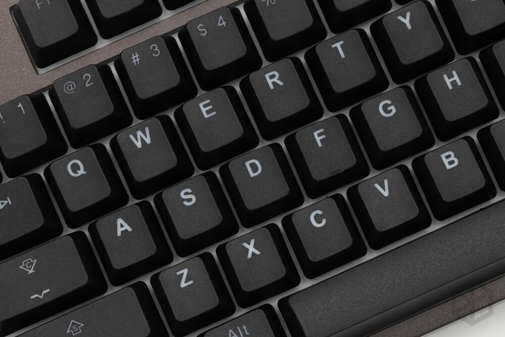 Taihao pbt double tir keycaps pour bricolage jeu mécanique clavier rétroéclairé casquettes oem profil lumière à travers le noir