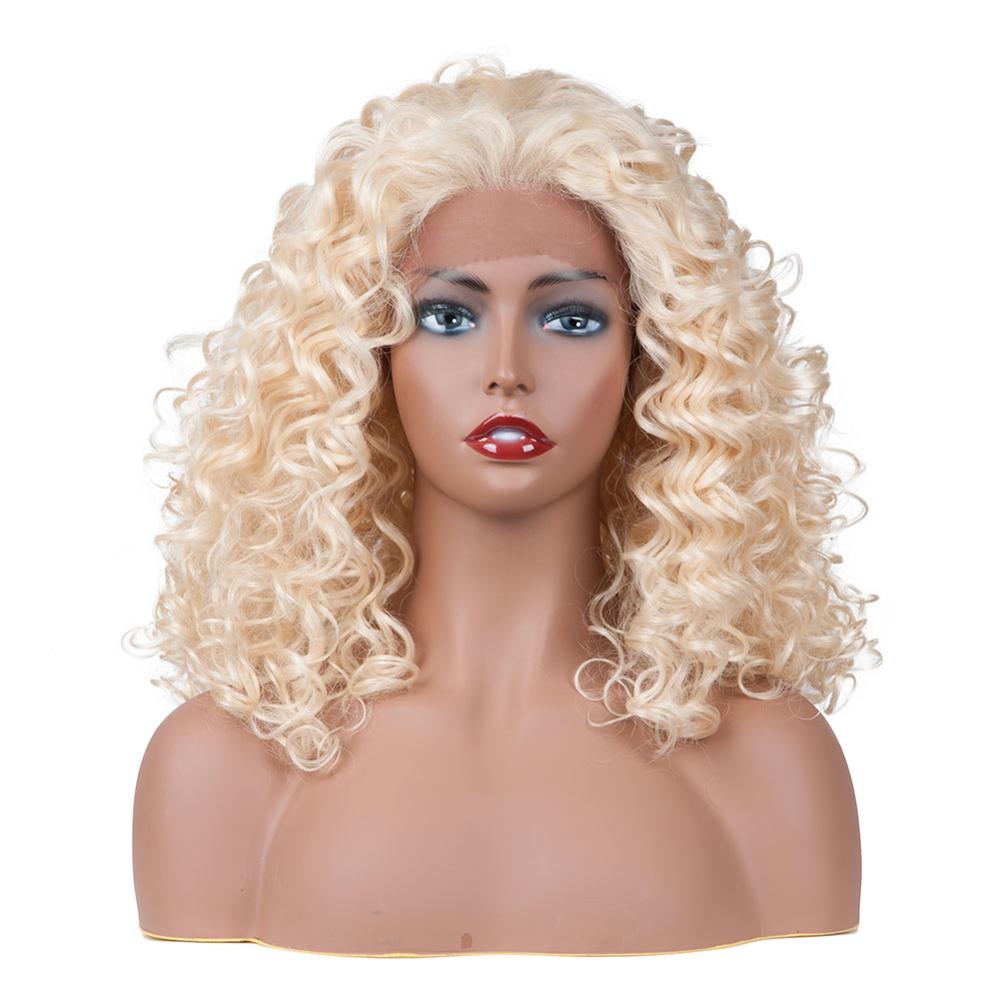 JINGFA HAIR Curly Weave Synthetic Fibre Hair Lace Front Wig: #613