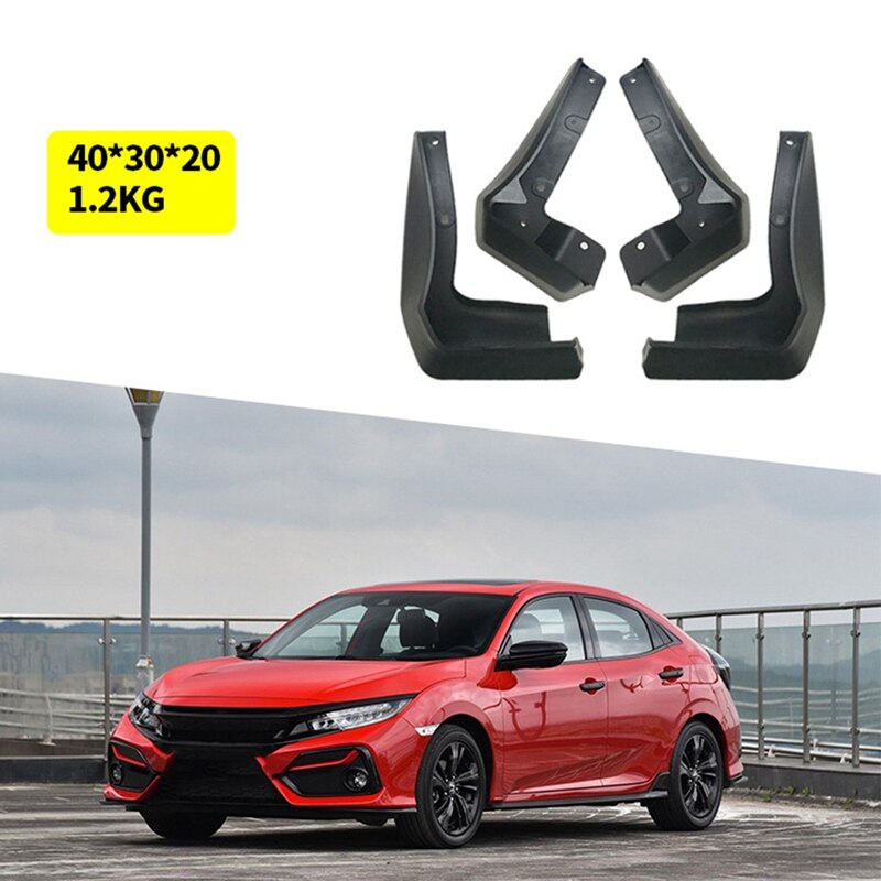 Auto 4 Stuks Spatlappen Spatborden Spatbord Modder Flap Voor Honda Civic