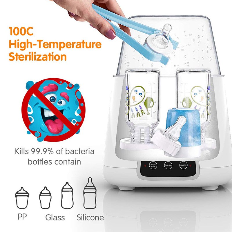 6 in 1 Multi-funktion Automatische Intelligente Thermostat Baby Flasche Wärmer Milch Flasche Desinfektion Schnell Warme Milch Sterilisatoren