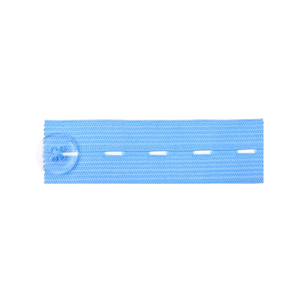 1 stuks Rok Broek Jeans Taille Expander Tailleband Extender Knop Broek Extender Elastische Extender Wonder Knop Riem Gesp: Sky Blue